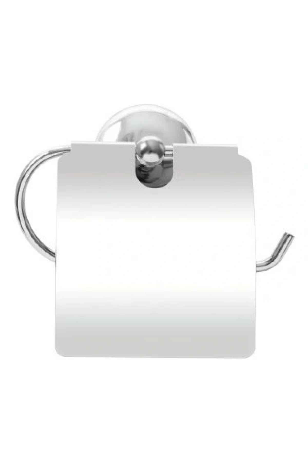 Ev Tipi Tuvalet Kağıt Aparatı Kapaklı Krom