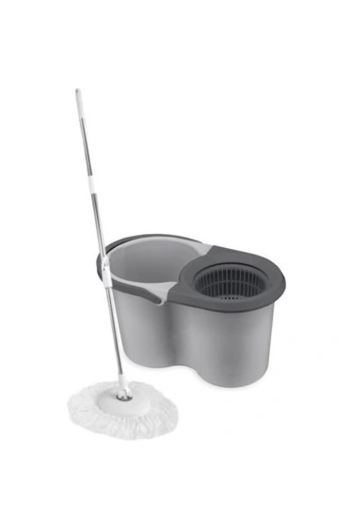 FLORA BALERİNA GALVANİZ SAPLI TEMİZLİK SETİ GRİ