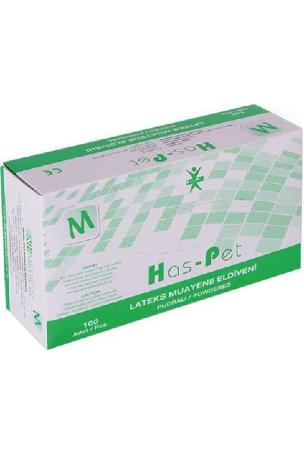 Latex Eldiven Pudralı Medium / Has-Pet