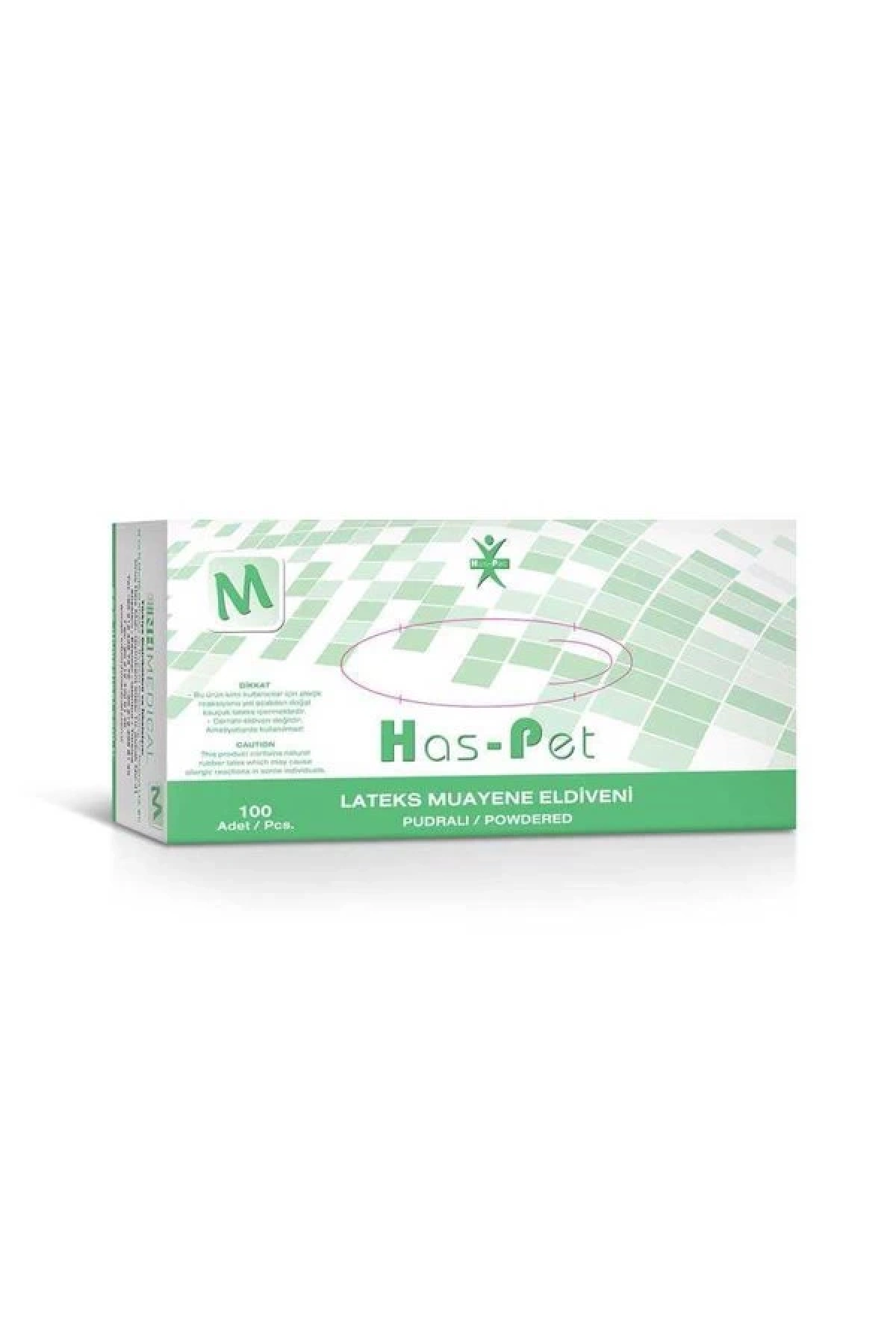 Latex Eldiven Pudralı Medium / Has-Pet