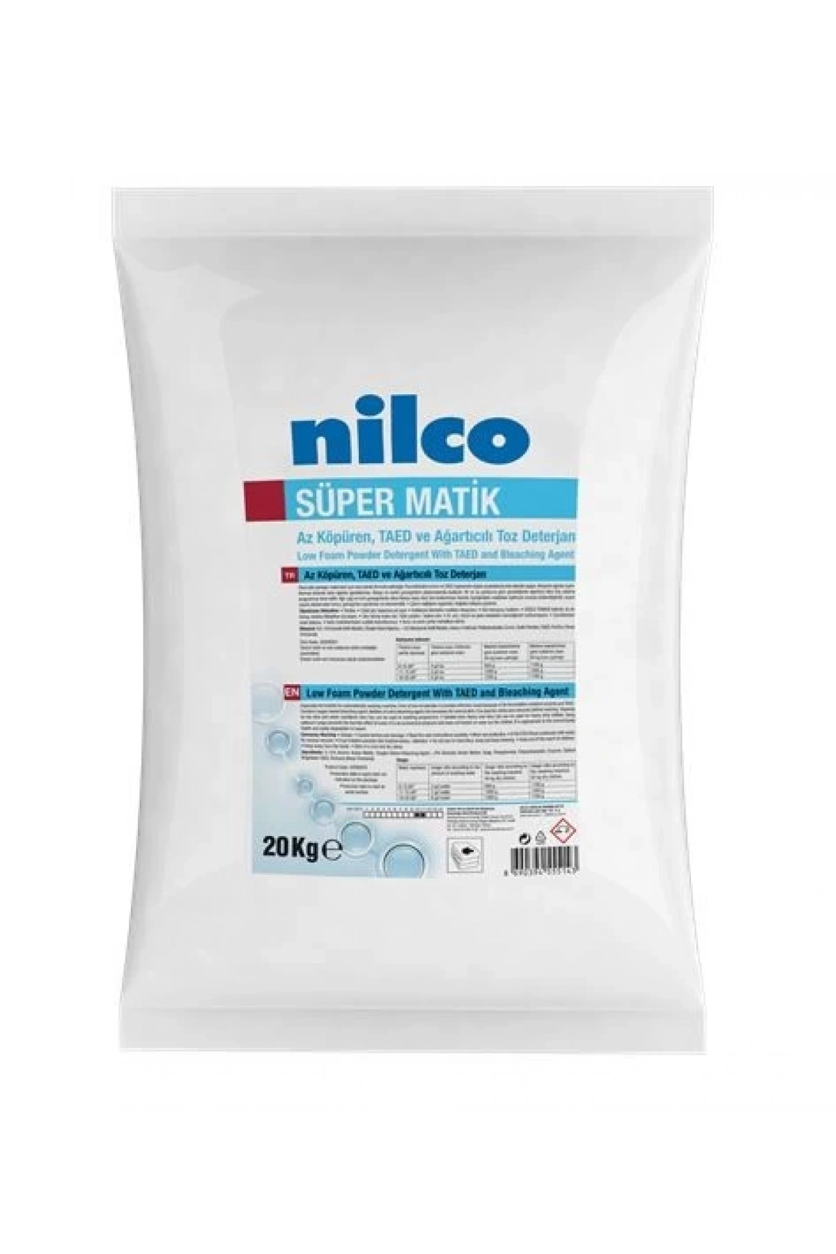 Nilco Matik Ağartıcılı Toz Deterjan 20 Kg