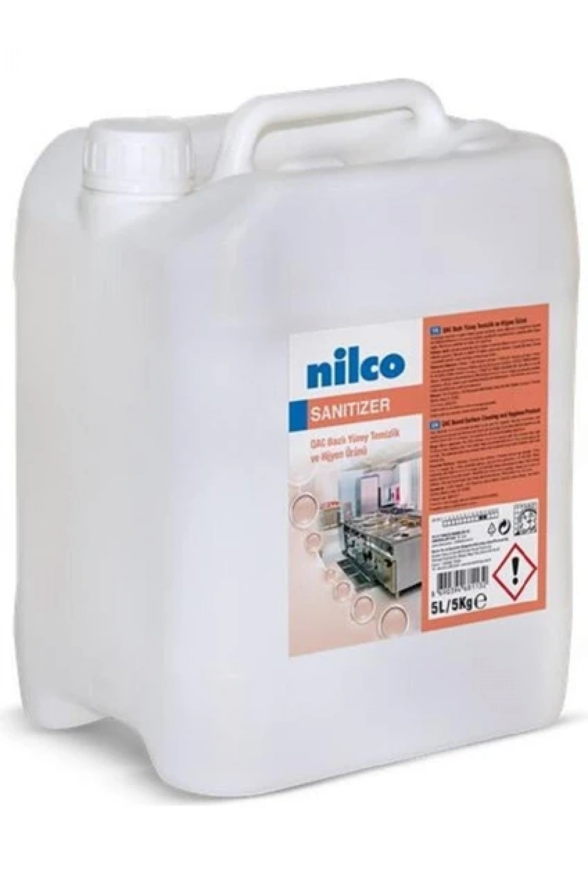 Nilco Sanitizer Qac Bazlı Alkali Yüzey Hijyen Ürünü 5 Lt