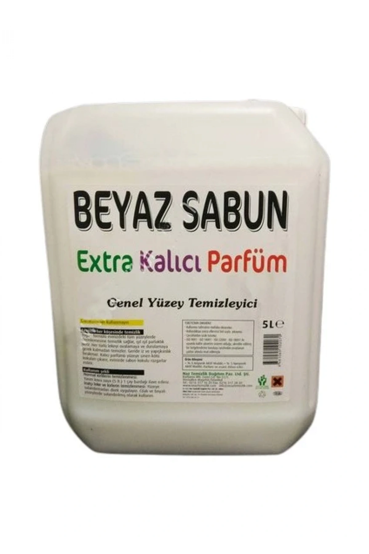 NİLDA YÜZEY TEMİZLEYİCİ (BEYAZ SABUN KOKULU) 5 KG