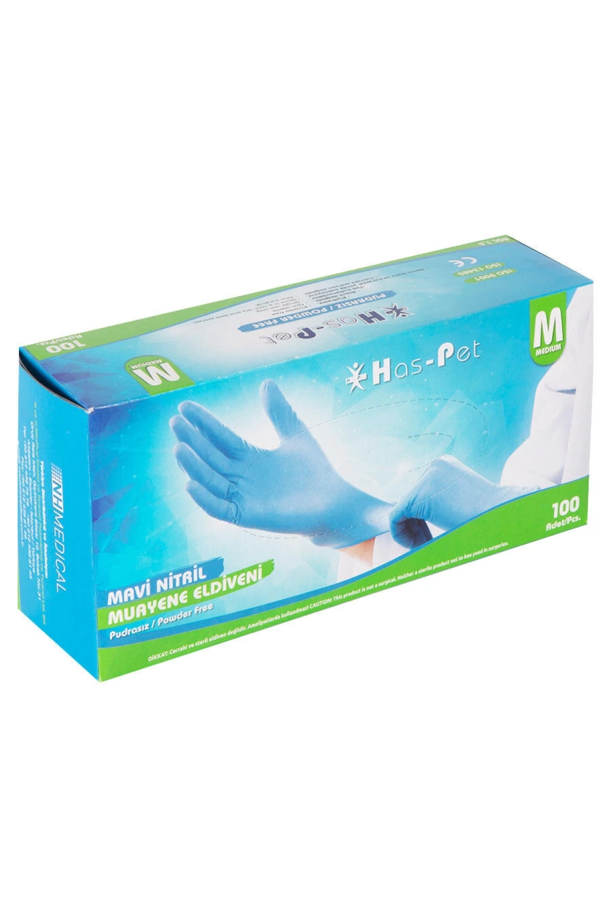 Nitril Eldiven Medium Mavi / Has-Pet