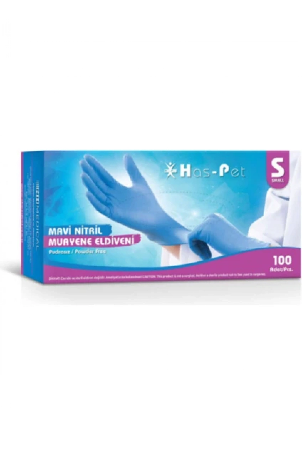 Nitril Eldiven Small Mavi / Has-Pet