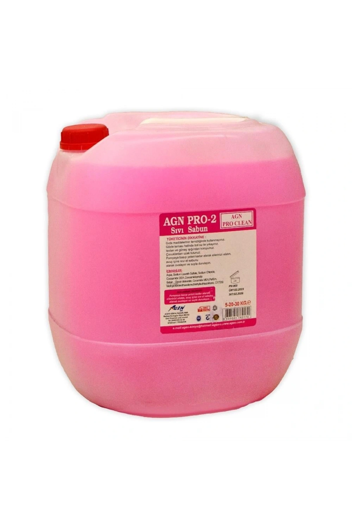 Sıvı El Sabunu Agn Pro- 2 30 Kg