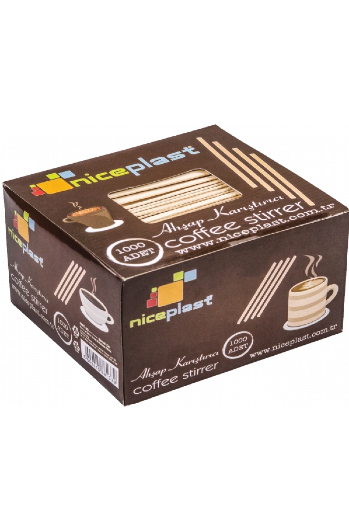 Tahta Karıştırıcı Bambu 500Lü*24 Niceplast.