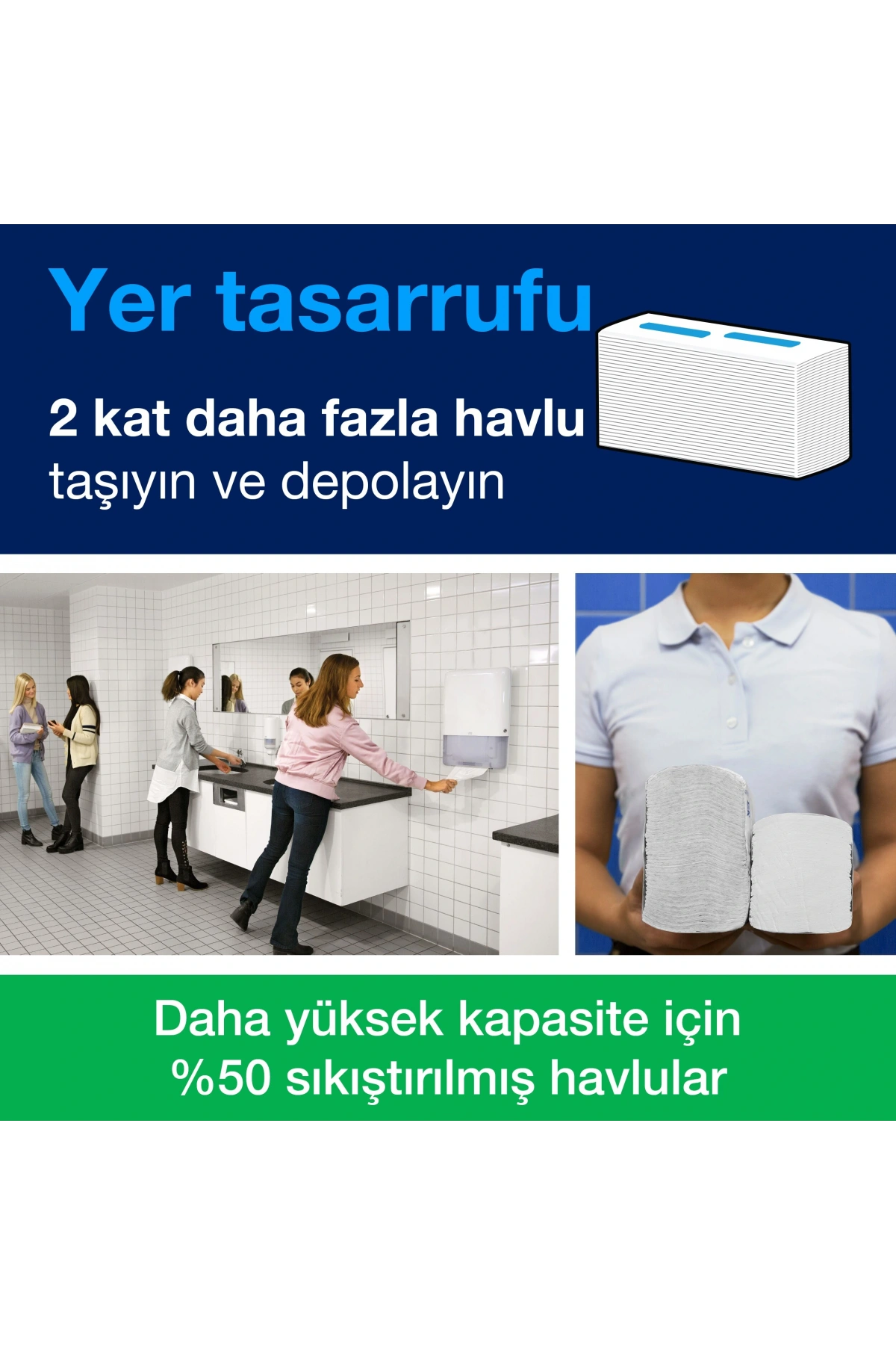 Tork Peakserve™ Mini Havlu Dispenseri Beyaz (55250)