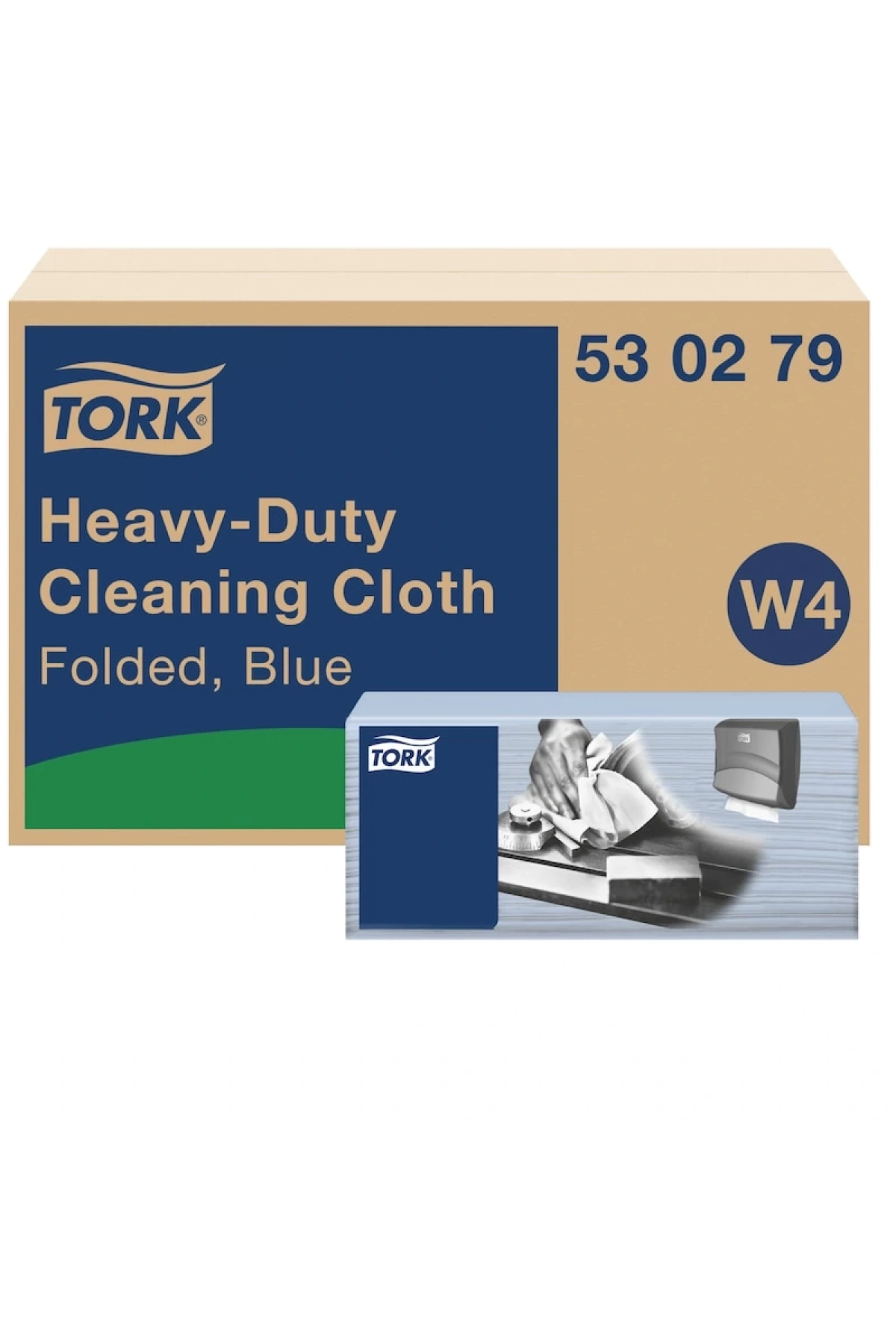 Torknonwoven Temizlik Bezi Ağır Kirler Z Katlı Mavi 105*4/Rulo (530279)