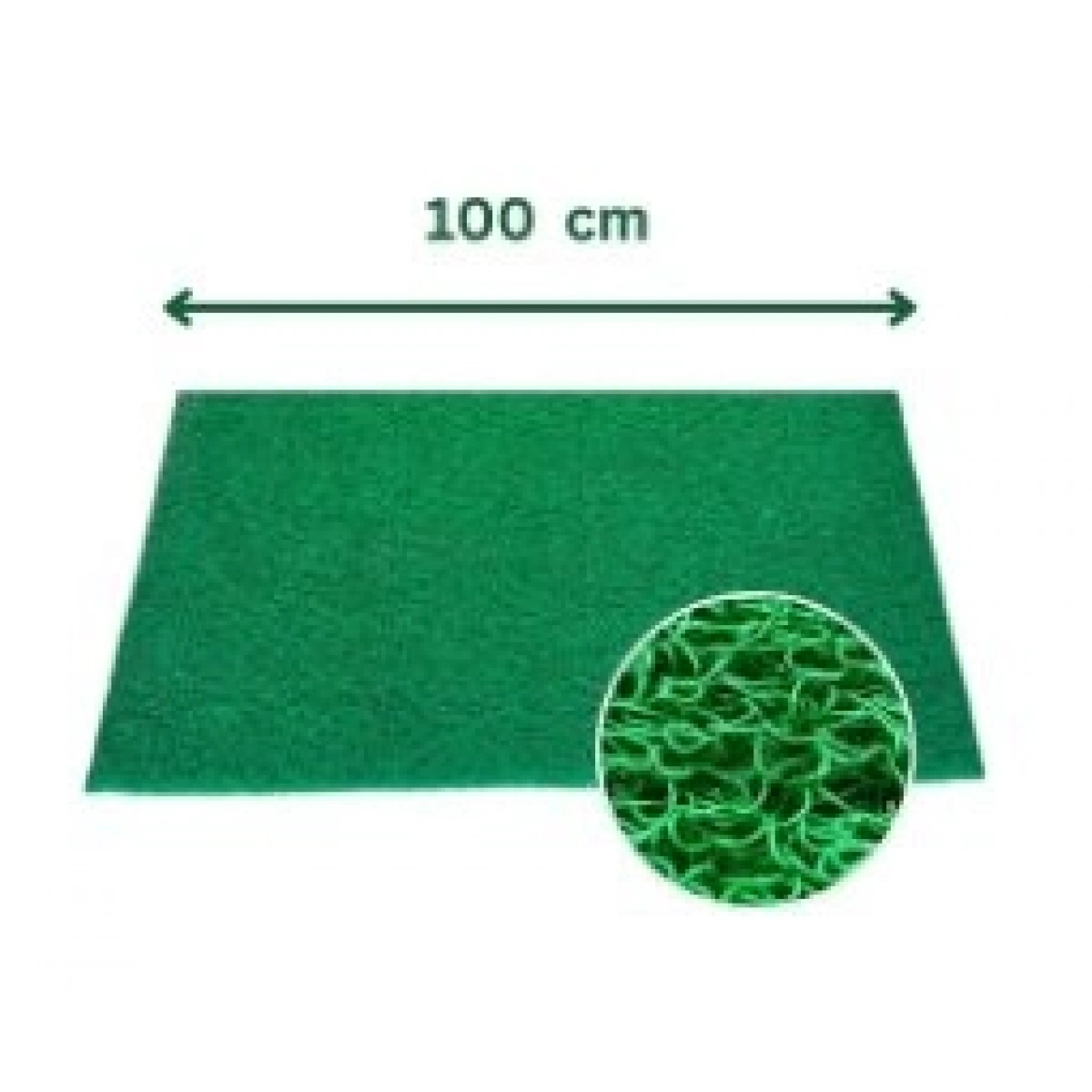 Kıvırcık Paspas 100 Cm Yeşil