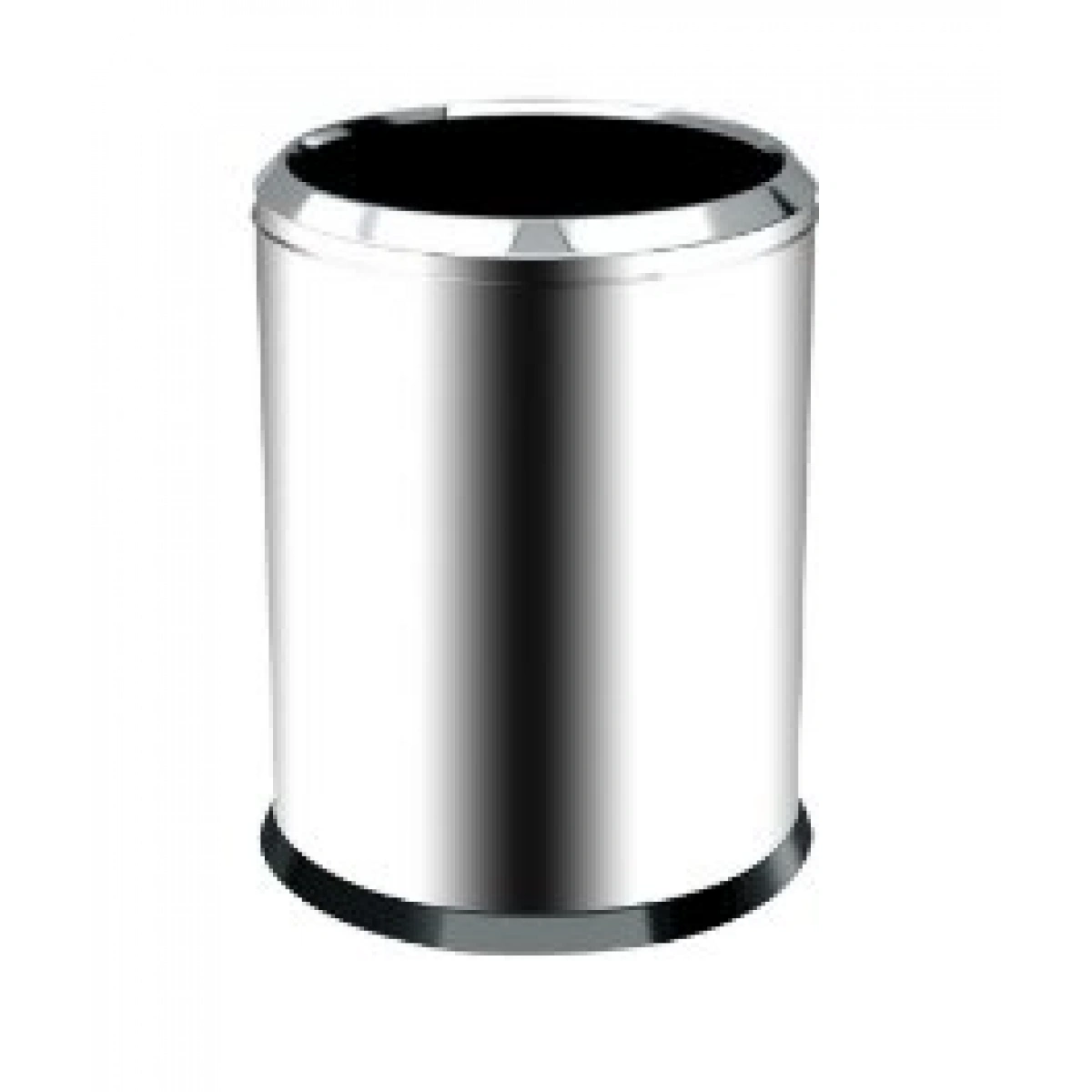 Çemberli Çöp Kovası Krom (304K)  12 Lt