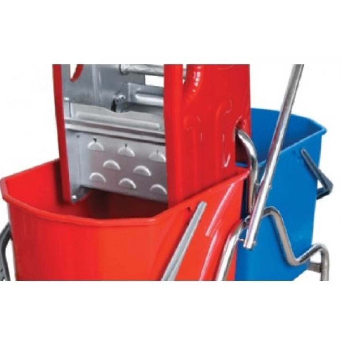 Çift Kovalı Temizlik Seti Krom Çelik Presli (Ceymop)