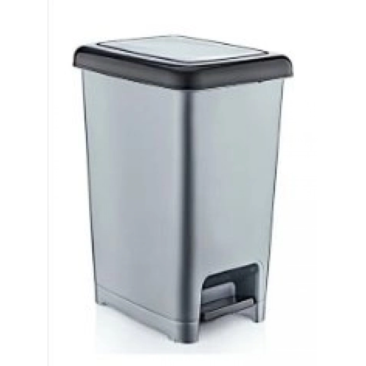 Pedallı Slim Çöp Kovası 20 Lt Gri