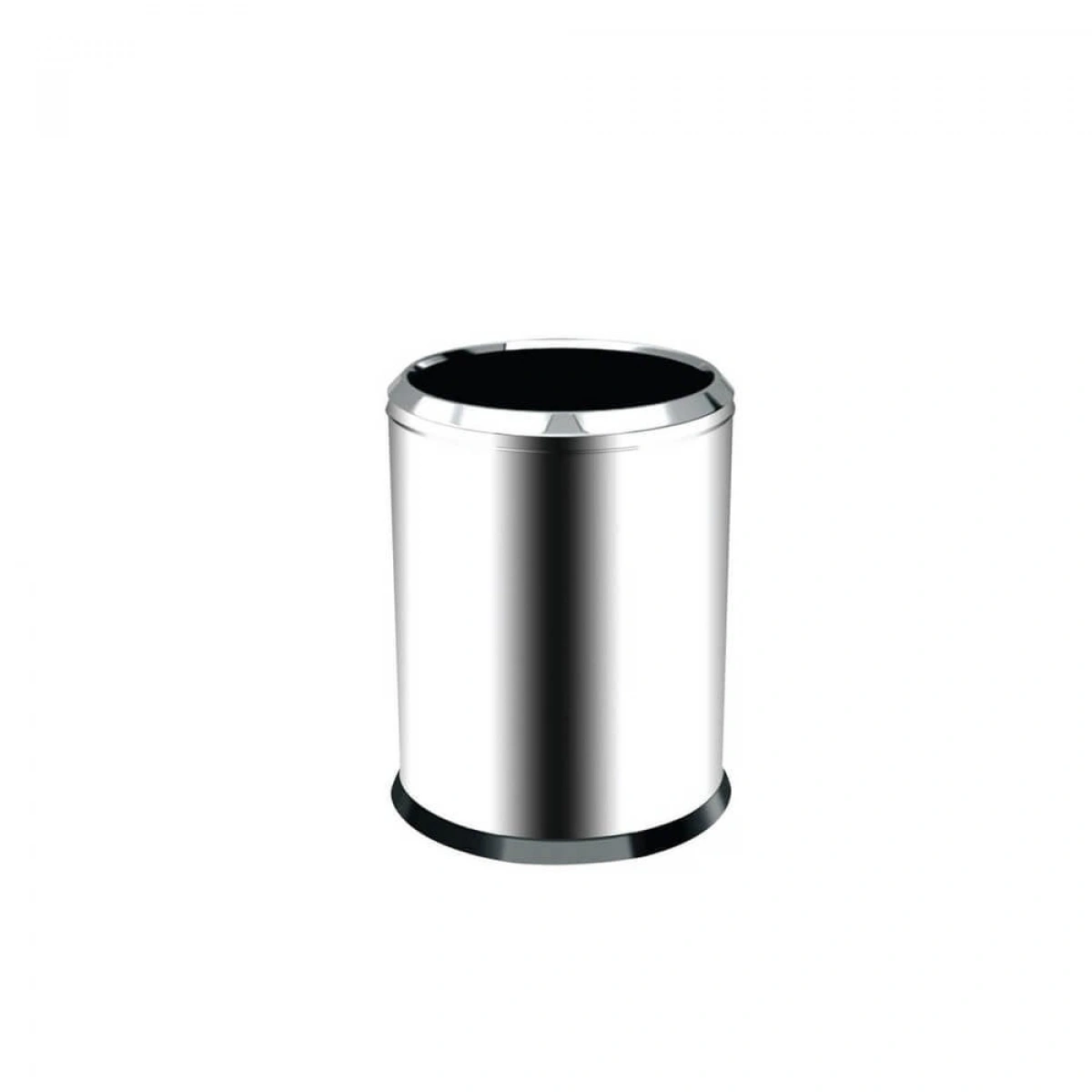 Çemberli 304K Krom Çöp Kovası 12 L 23x36 cm