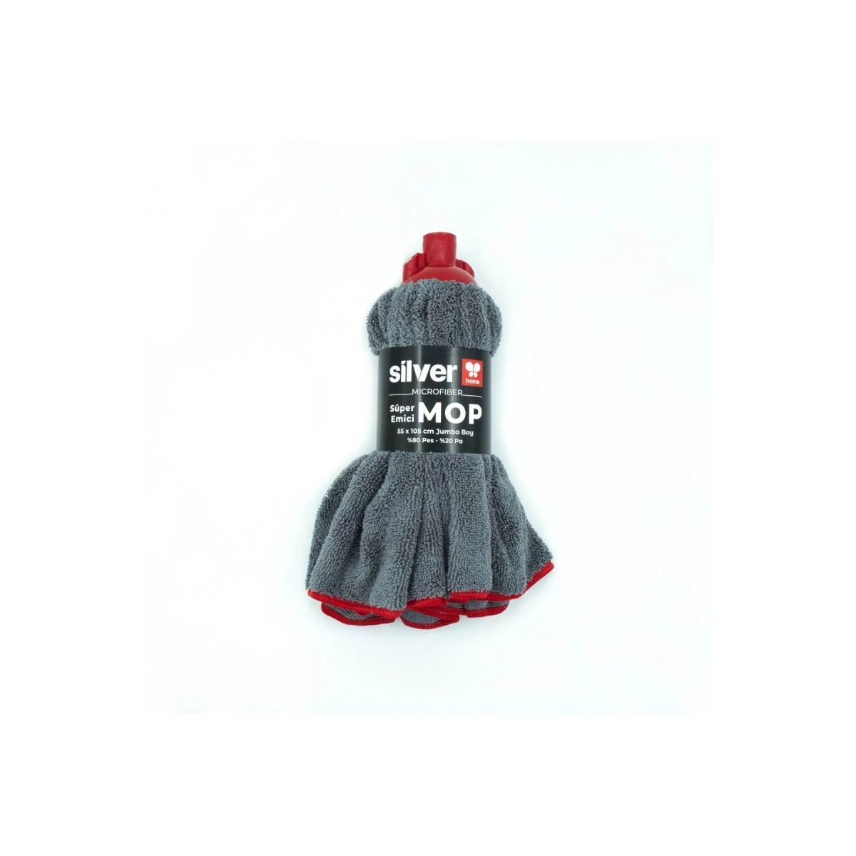 Silver Home Vidalı Mikrofiber Havlu Mop 105x55 cm Jumbo Boy