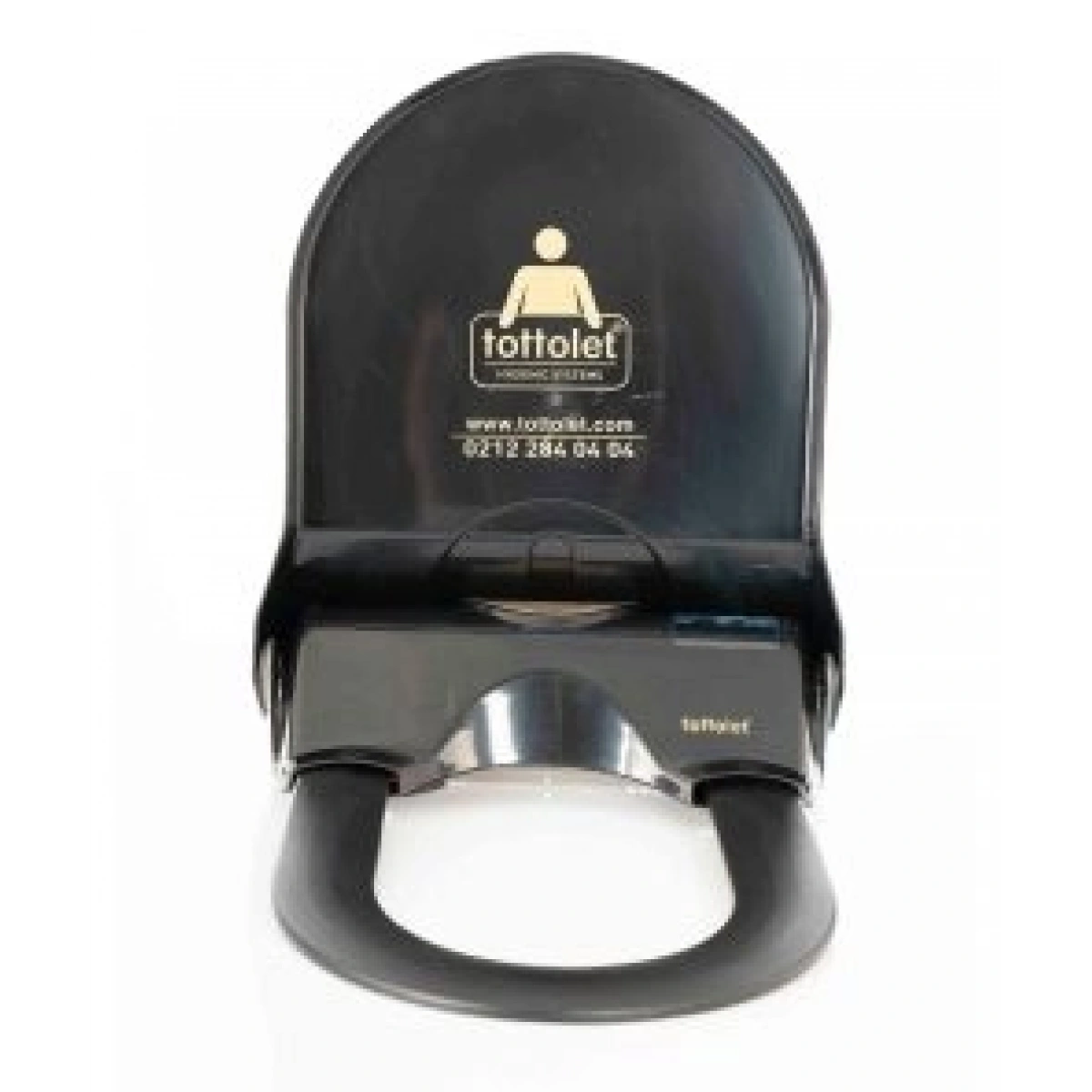 Tottolet Ledsörlü Siyah Klozet Kapak Sistemi 12 V