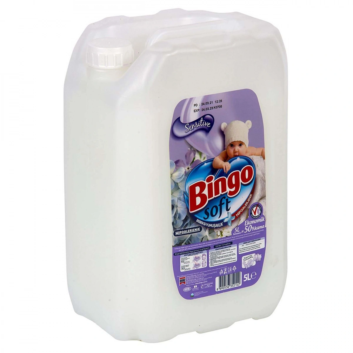 Bingo Soft Yumuşatıcı Beyaz 5 Lt