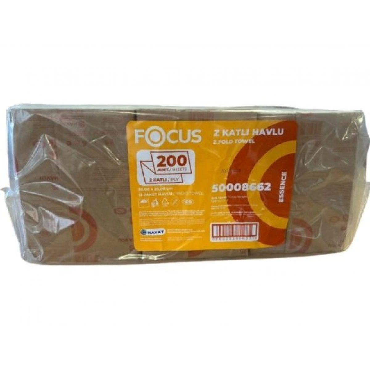 FOCUS ESSENCE Z KATLI KAĞIT HAVLU PE 200*12