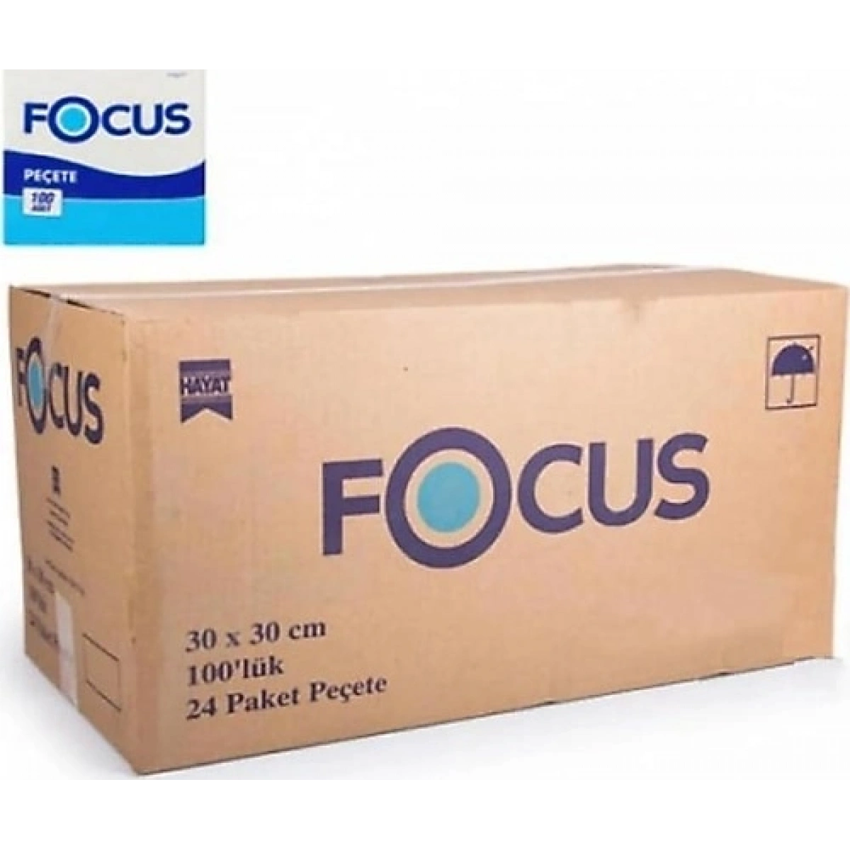 FOCUS EXTRA SERVİS KARE PEÇETE 30*30 100LÜ 24 PKT