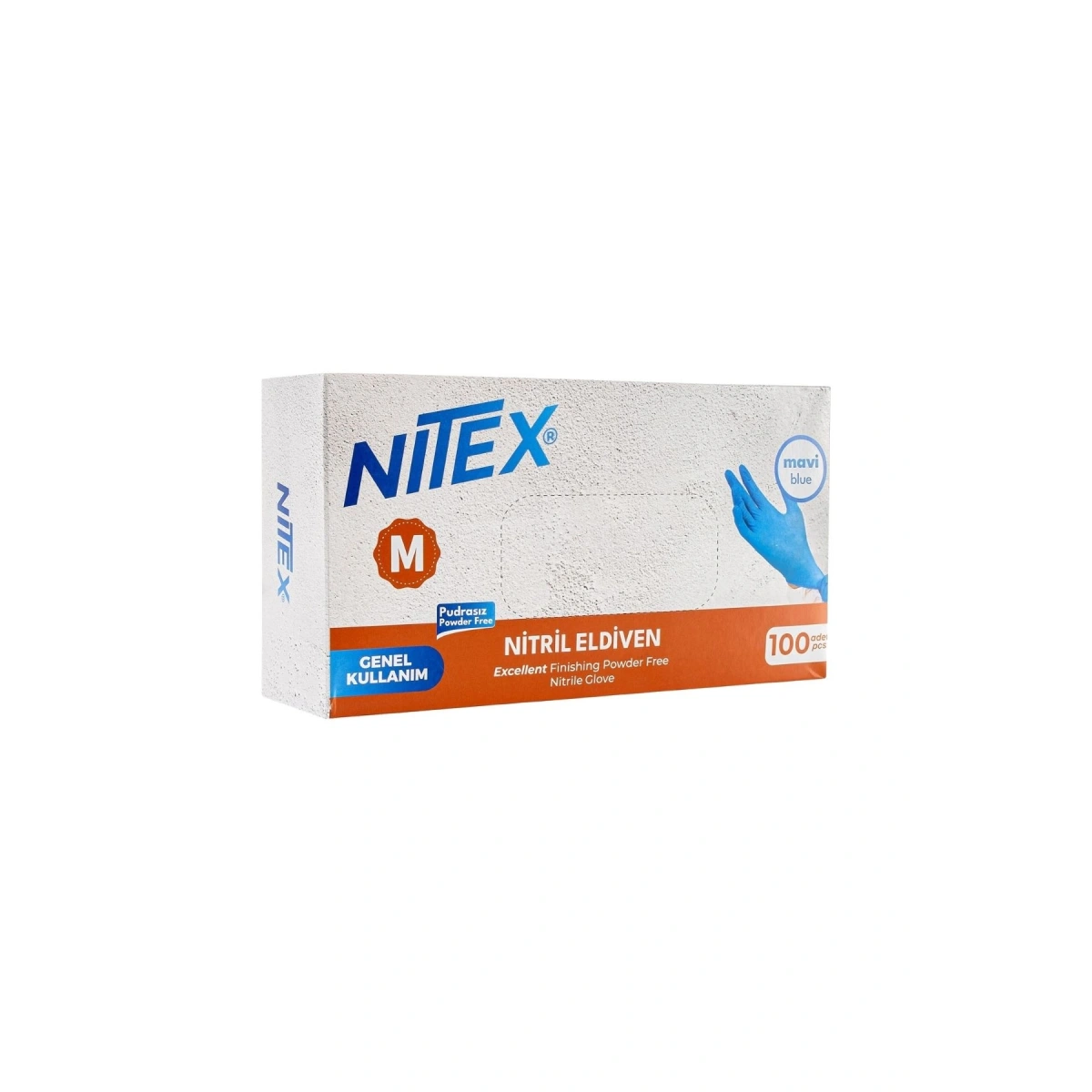 Nitex Nitril Medium Mavi Eldiven 100lü 1 Paket