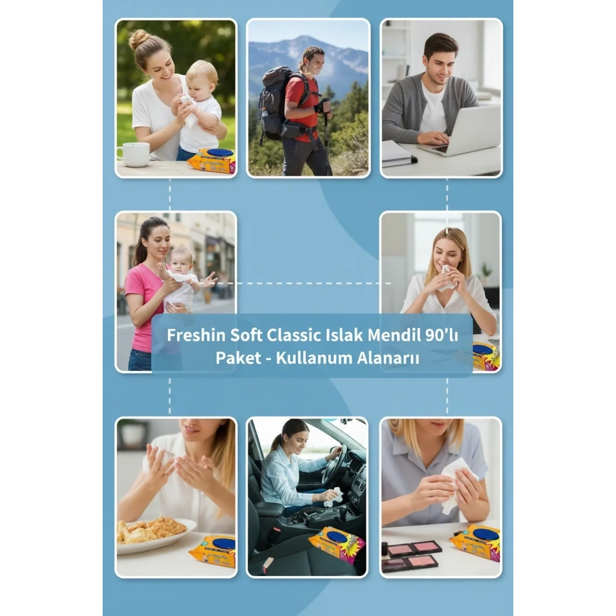 Freshin Soft Classic Islak Mendil 90lı Paket