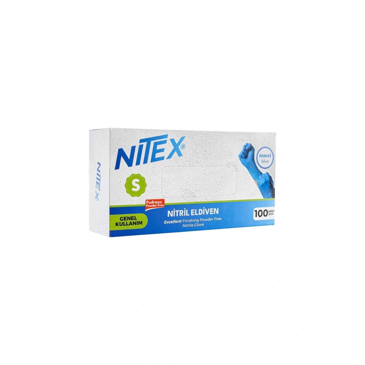 Nitex Nitril Small Mavi Eldiven 100lü 1 Paket