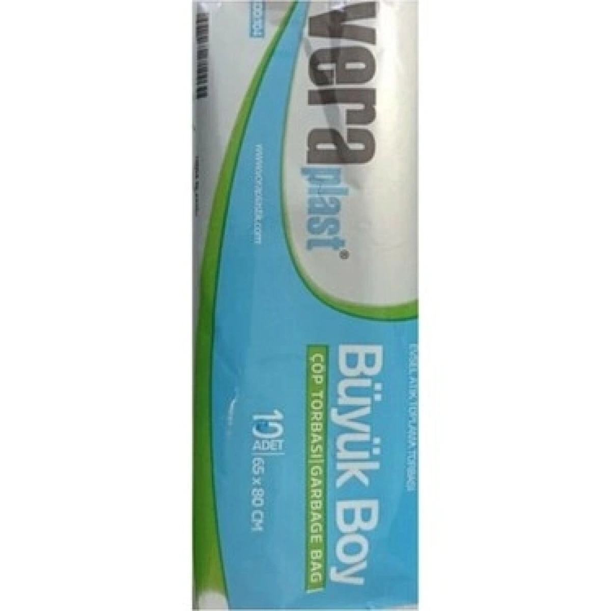 Vera Plast 65*80 Büyük Boy Çöp Poşeti siyah 10lu Koli içi 50 Rulo