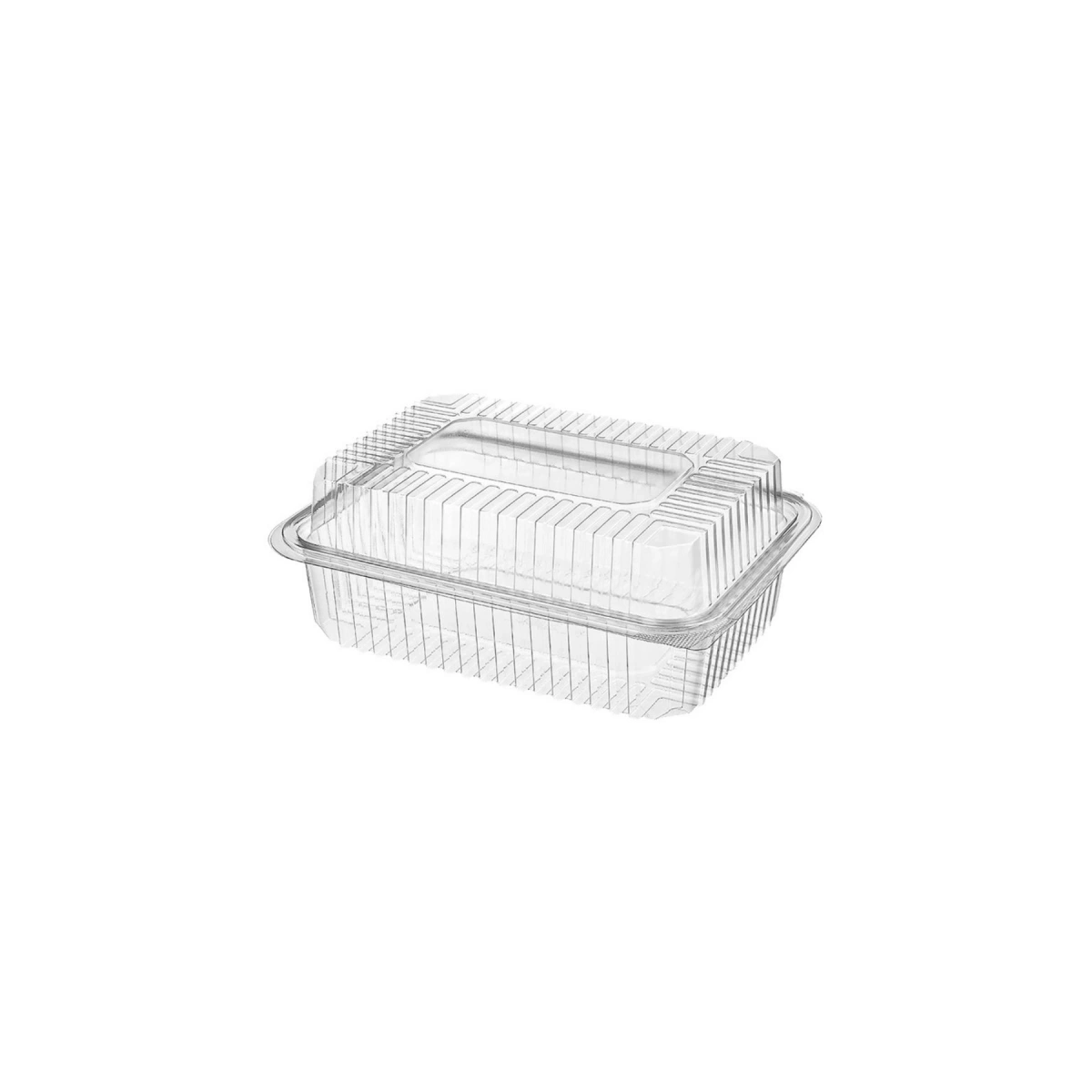 Tekche Plastik Kurabiye Kabı Bombe Kapak 100lü 20*14*8 cm