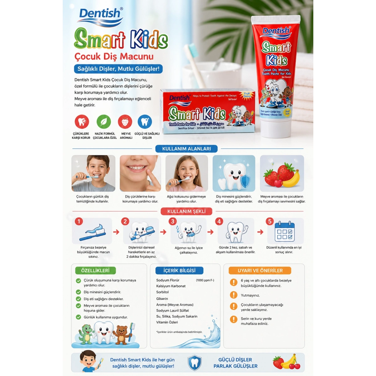 Dentish Çocuk Diş Macunu 100 ml