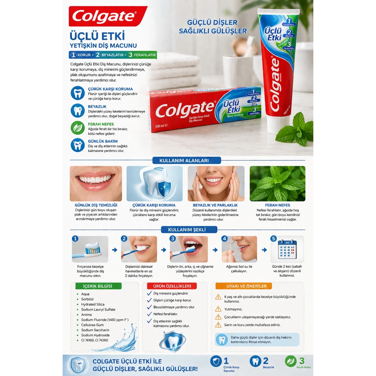 Colgate Yetişkin Diş Macunu 100 ml