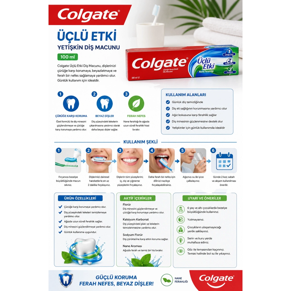 Colgate Yetişkin Diş Macunu 100 ml