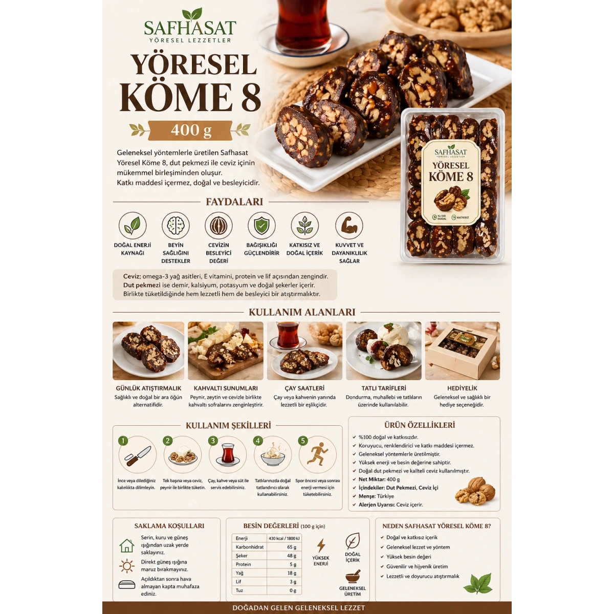 Safhasat Yöresel Köme 400 g