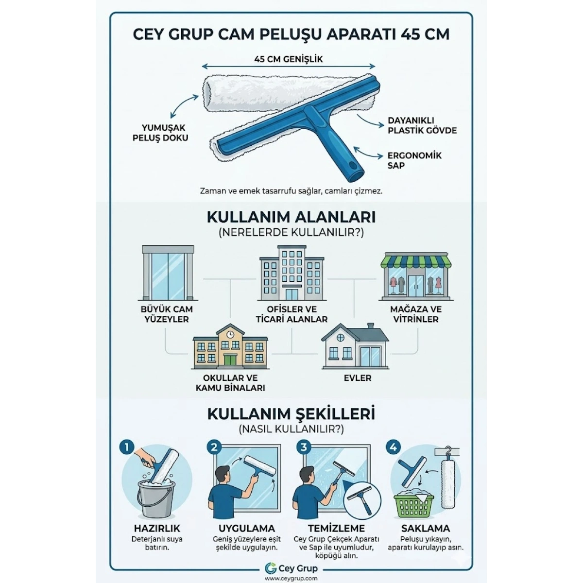 Cey Grup Cam Peluşu Aparatı 45 cm