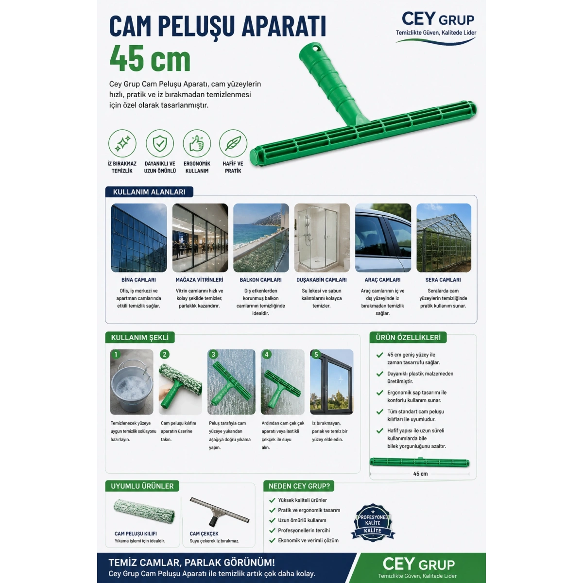 Cey Grup Cam Peluşu Aparatı 45 cm