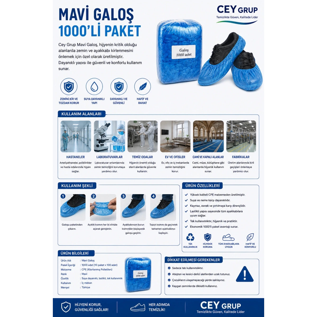 Mavi Galoş 1000li