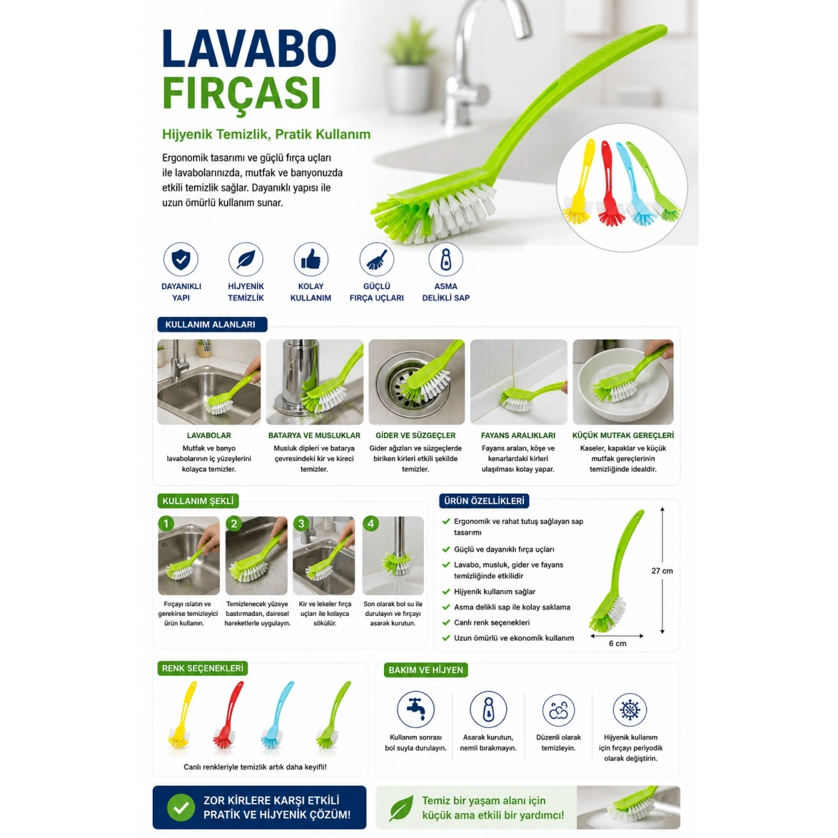 Lavabo Fırçası