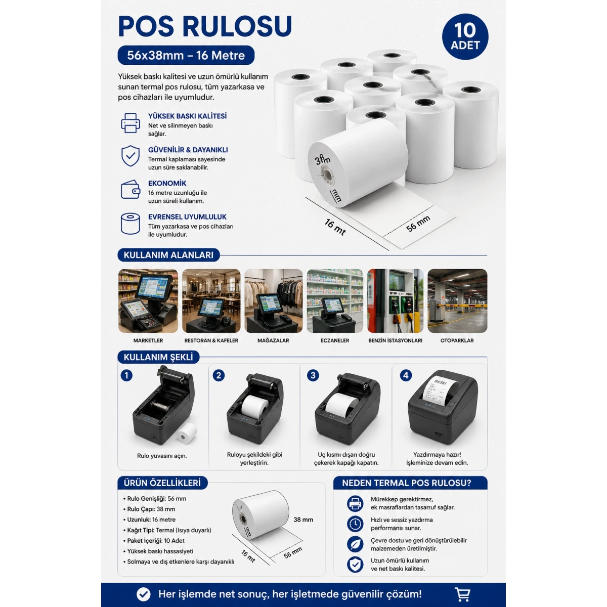 Pos Rulosu 16 m 10lu