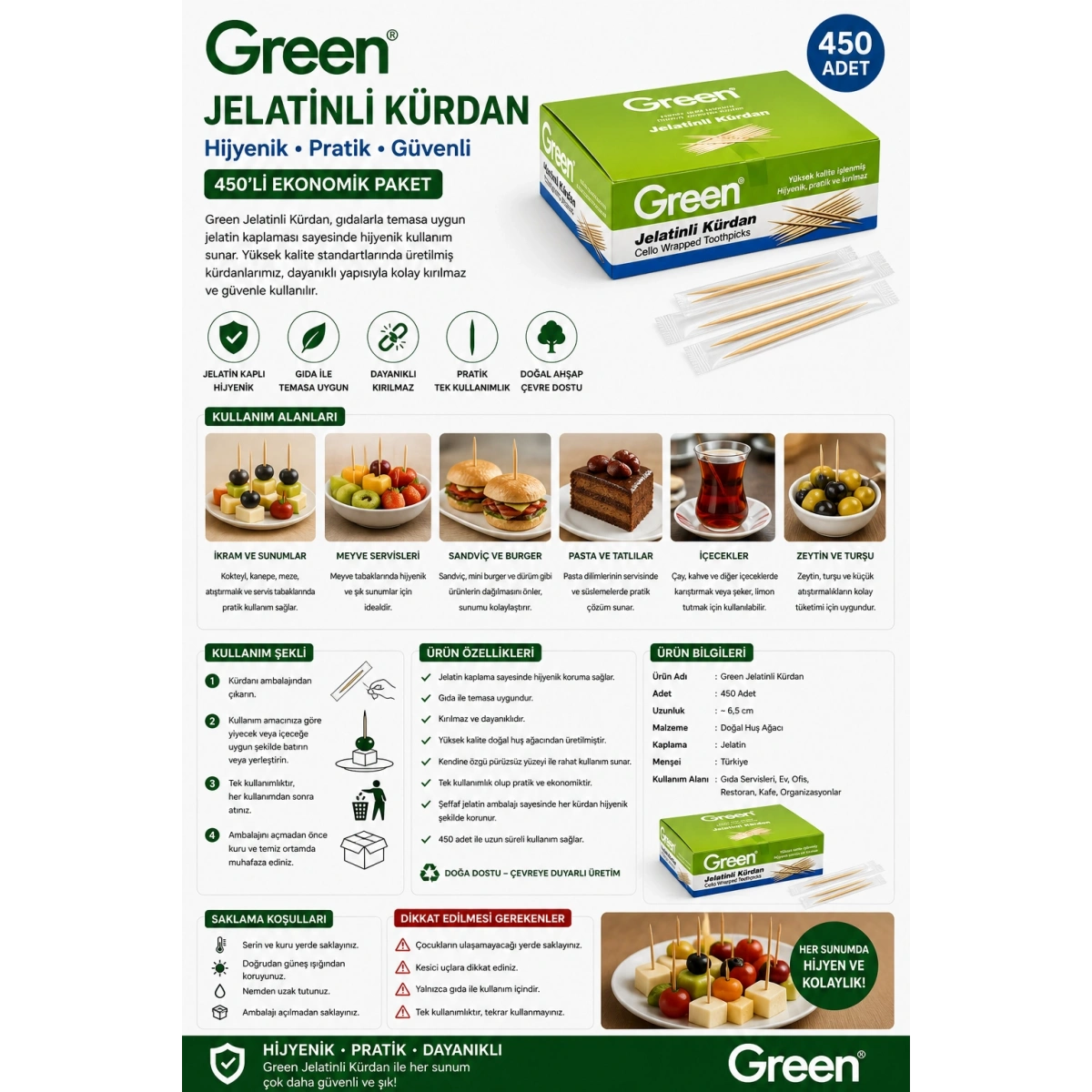 Green Jelatinli Kürdan 450li