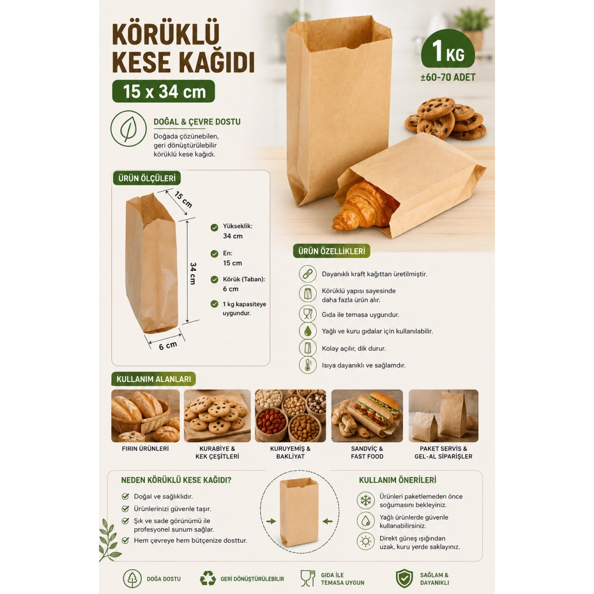 Körüklü Kese Kağıdı 15*34 1 kg