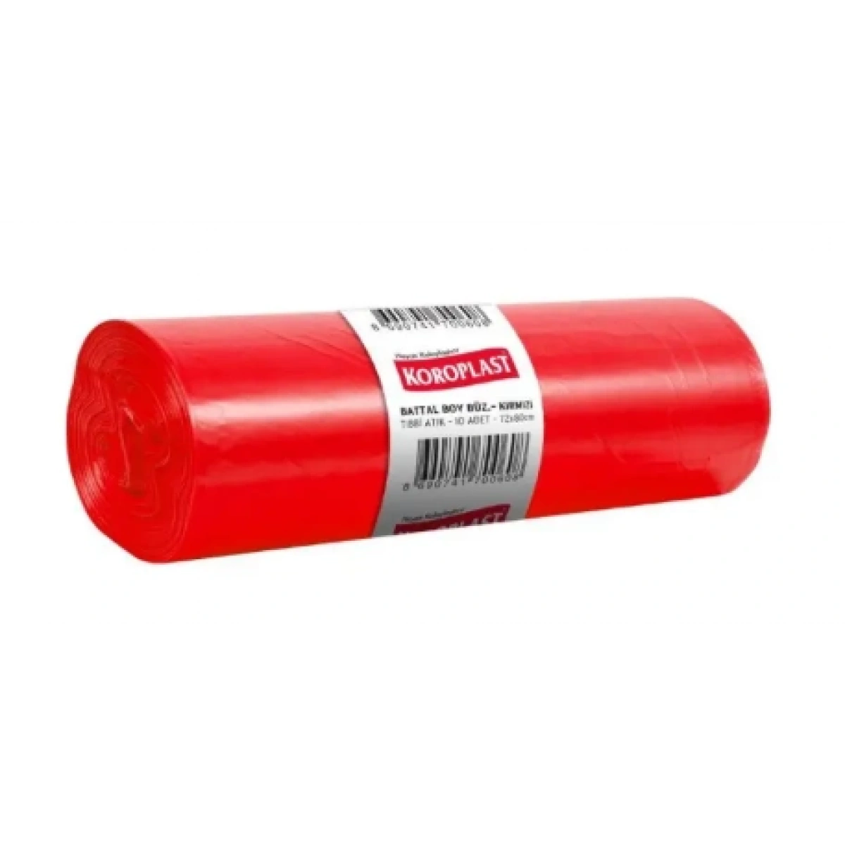 Kazanç Plastik Tıbbi Atık Orta Boy 55x60 cm Baskılı 20li 20 Rulo 50 Mikron Çöp Torbası