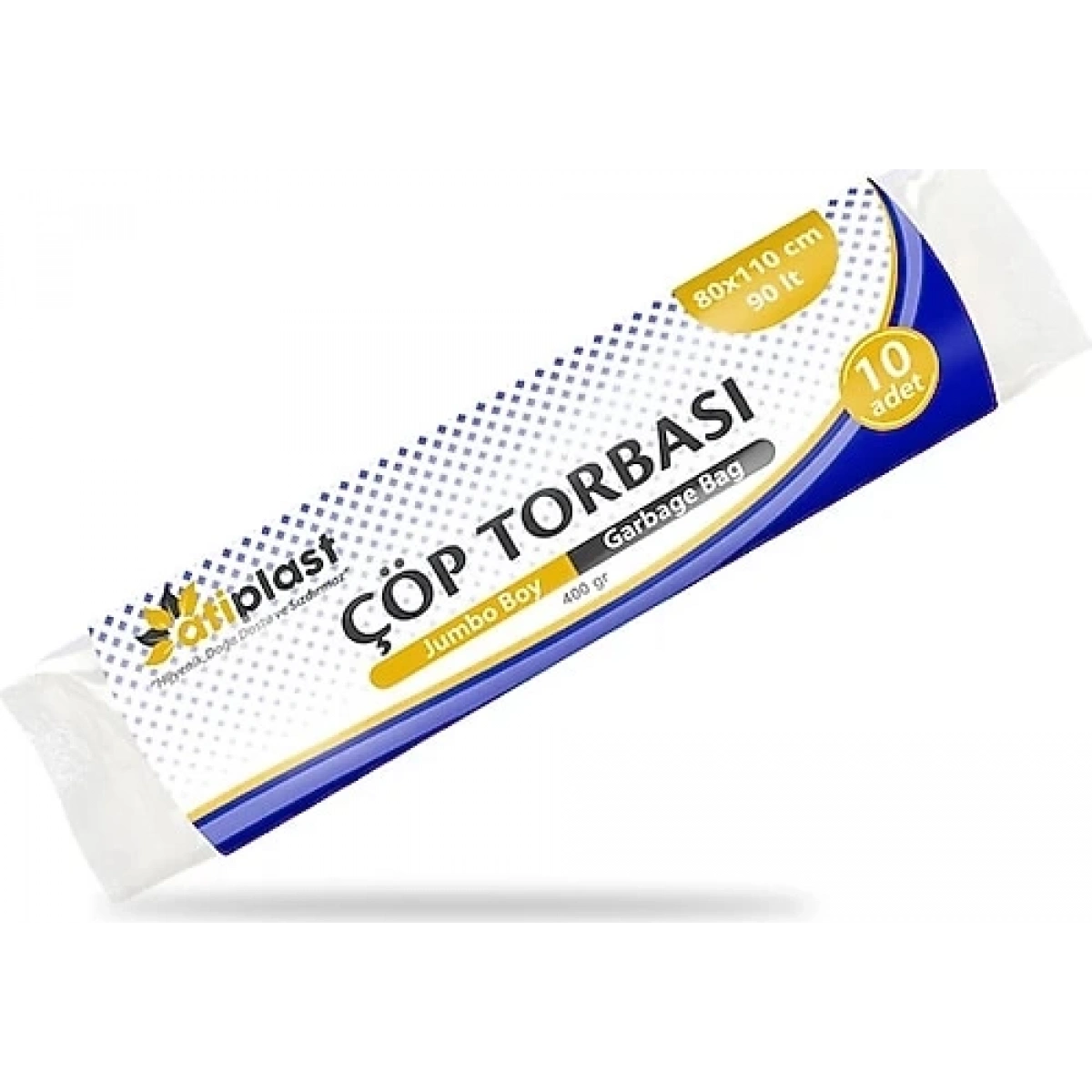 Atiplast SK007208 80*110 Jumbo Rulo Siyah Çöp Torbası 80 x 110 cm, 400 Gr, 20 Rulo