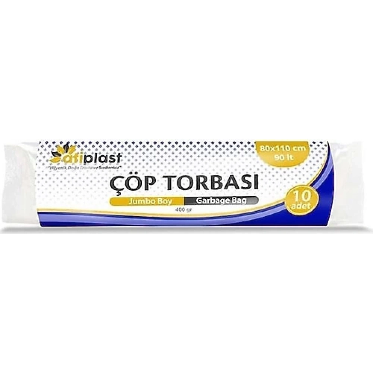 Atiplast SK007209 Jumbo Boy Siyah Çöp Torbası 20 Rulo, 80*110 cm, 500 gr