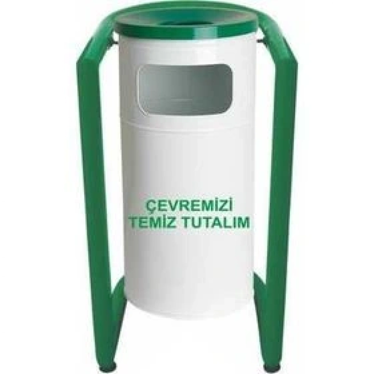 Bahçe Çöp Kovası U Tipi Boyalı