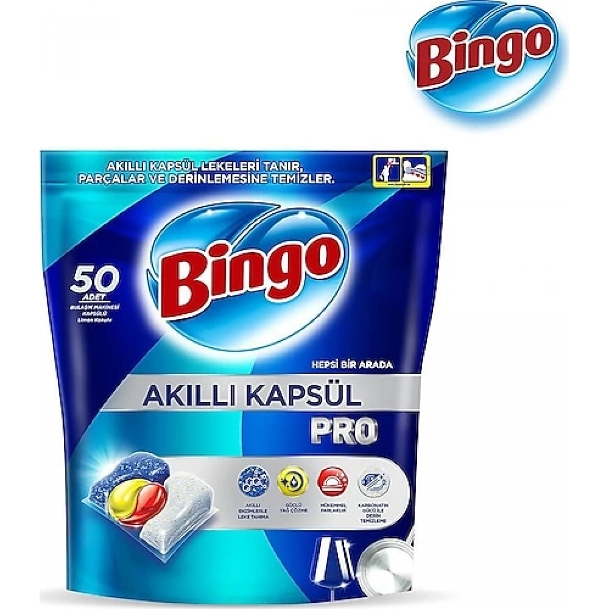 Bingo Akıllı Bulaşık Kapsül Pro 50Lı