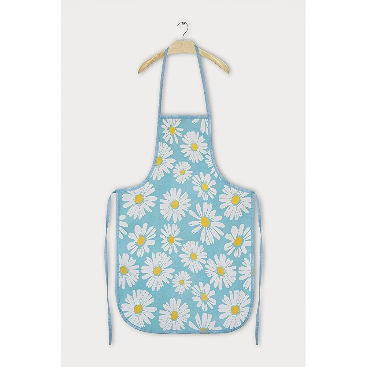 Trade Plast Çiçek Desenli Mavi Bulaşık Önlüğü