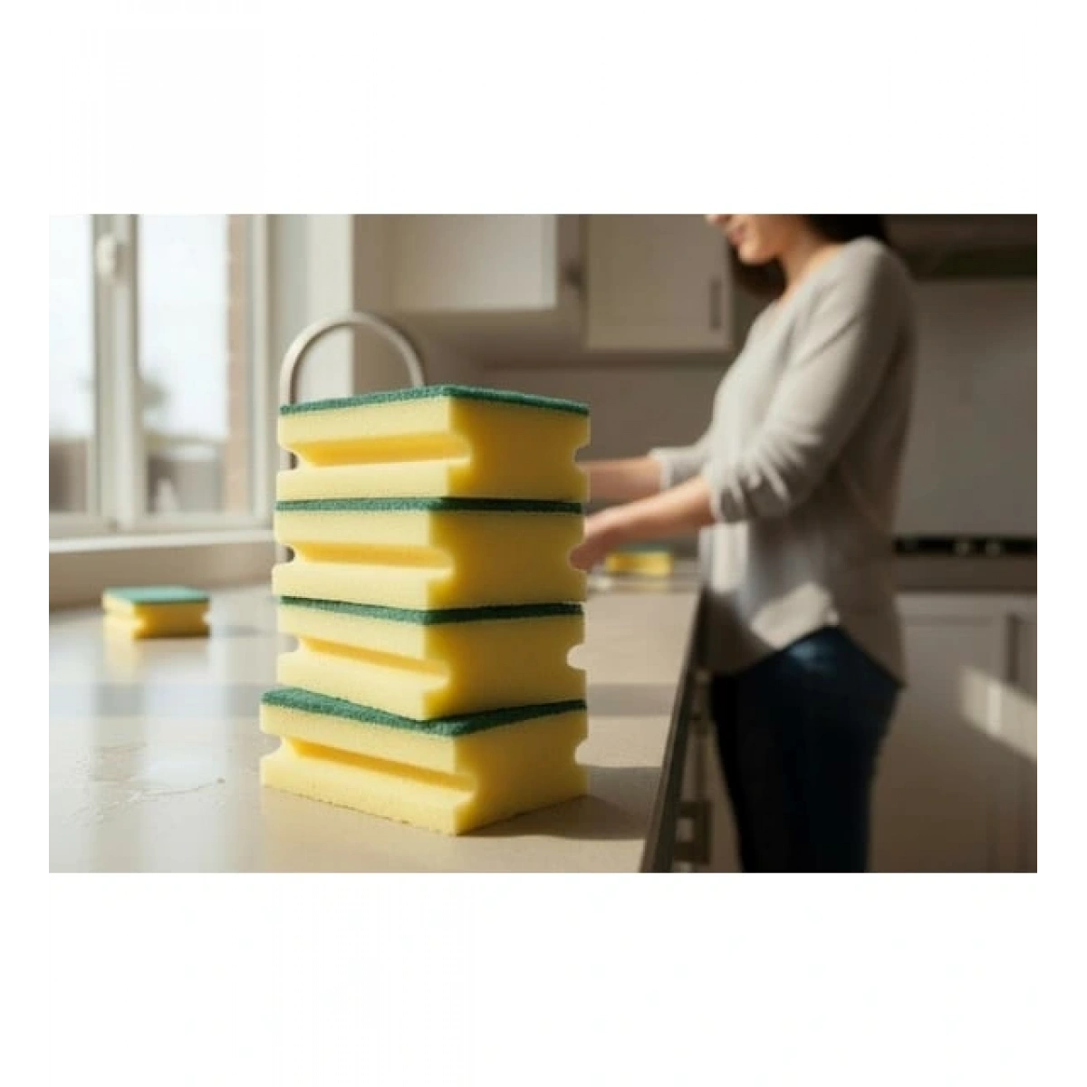 Bulaşık Süngeri Jumbo Oluklu