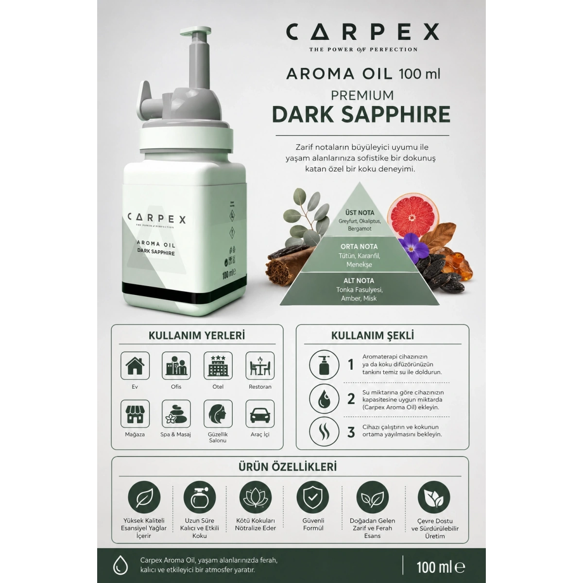 Carpex Aroma Oil 100 ml Premium Dark Sapphire