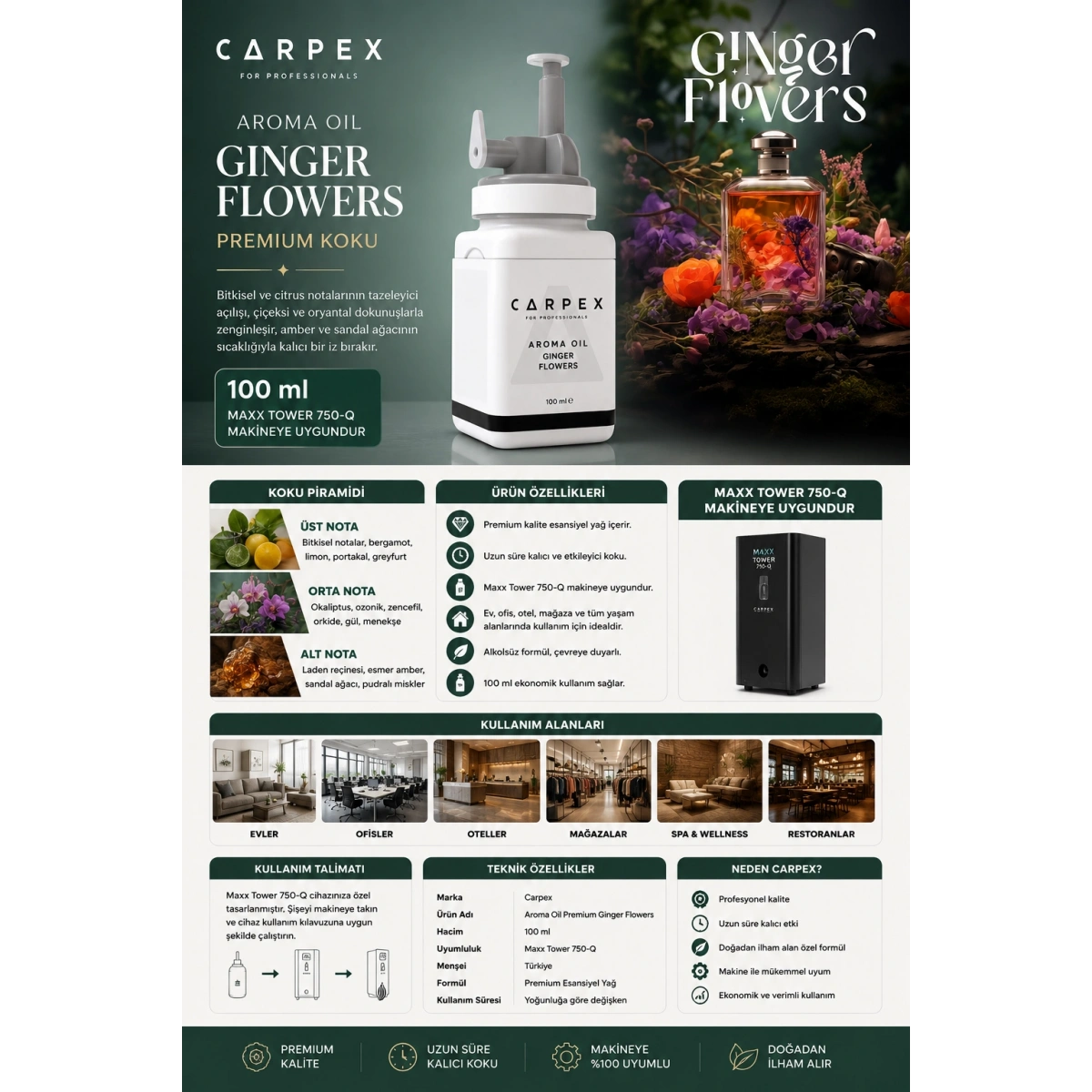 Carpex Aroma Oil Premium Ginger Flowers 100 ml