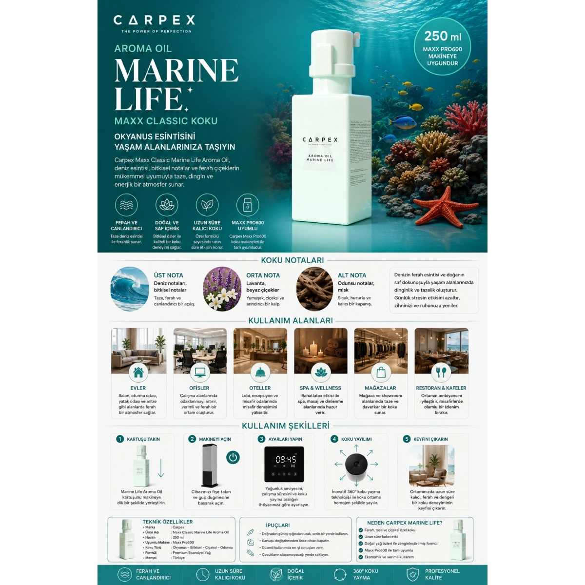 Carpex Classic Marine Life Aroma Oil 250 ml