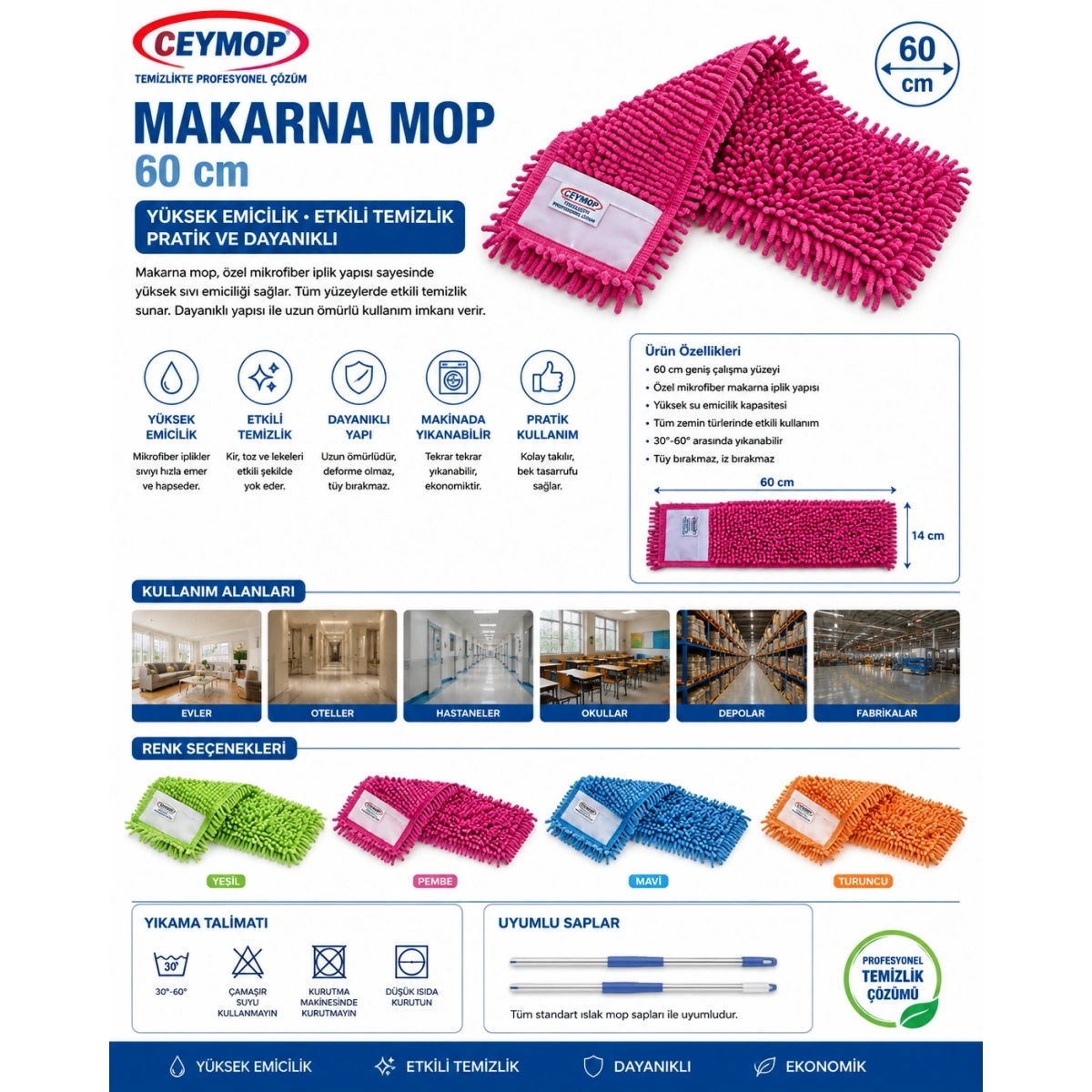 Ceymop Makarna Mop 60 cm
